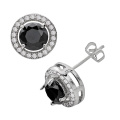 Smoky Quarz Ohrstecker 925 Sterling Silber Schmuck